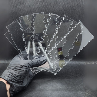 Kit Espátula de Bolo 7 Unidades em Acrílico em Oferta na Shopee