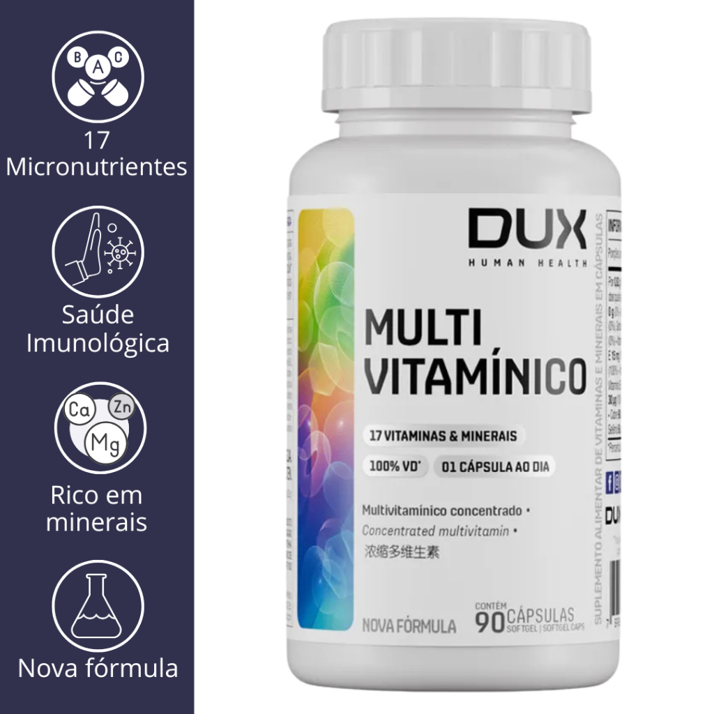 Multivitaminico (90CAPS E 30 CAPS) 17 VITAMINAS E MINERAIS - DUX HUMAN HEALTH
