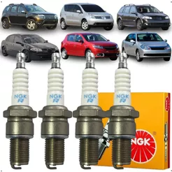 Jogo Vela Ignição Ngk Renault Duster 1.6 16v Flex