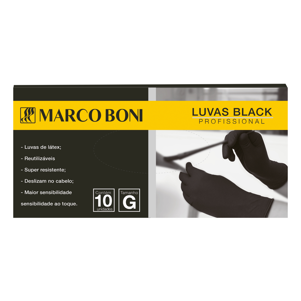 Luva Em Látex G 10Un 1544 - Marco Boni em Oferta na Shopee