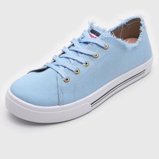 Tenis Moleca Lona Casual Versatil Original Feminino + Cores Desfiado em Oferta na Shopee