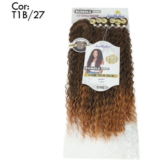 Cabelo Ser Mulher Bundle Hair Jenny Brazilian Wave 320 g  **T1B/27**