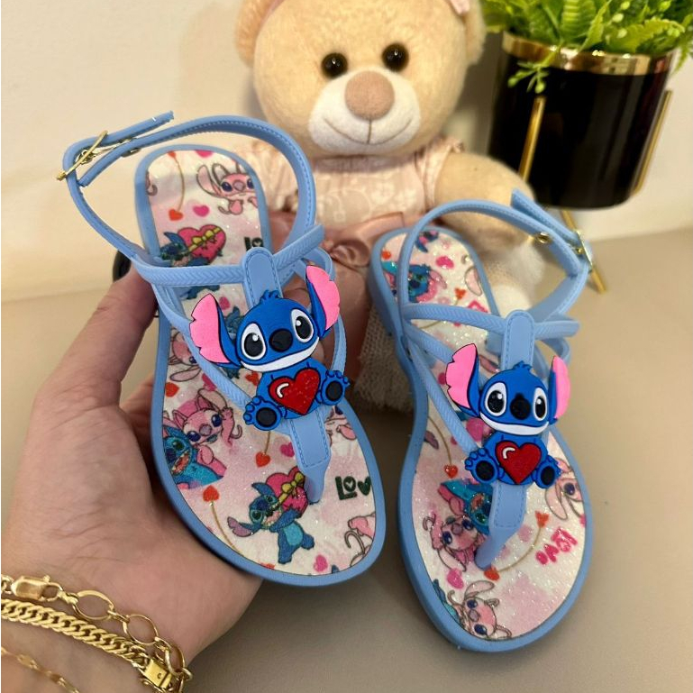 Sandália Infantil Menina Rosa com Coração Confortável e Fofa em Oferta na Shopee