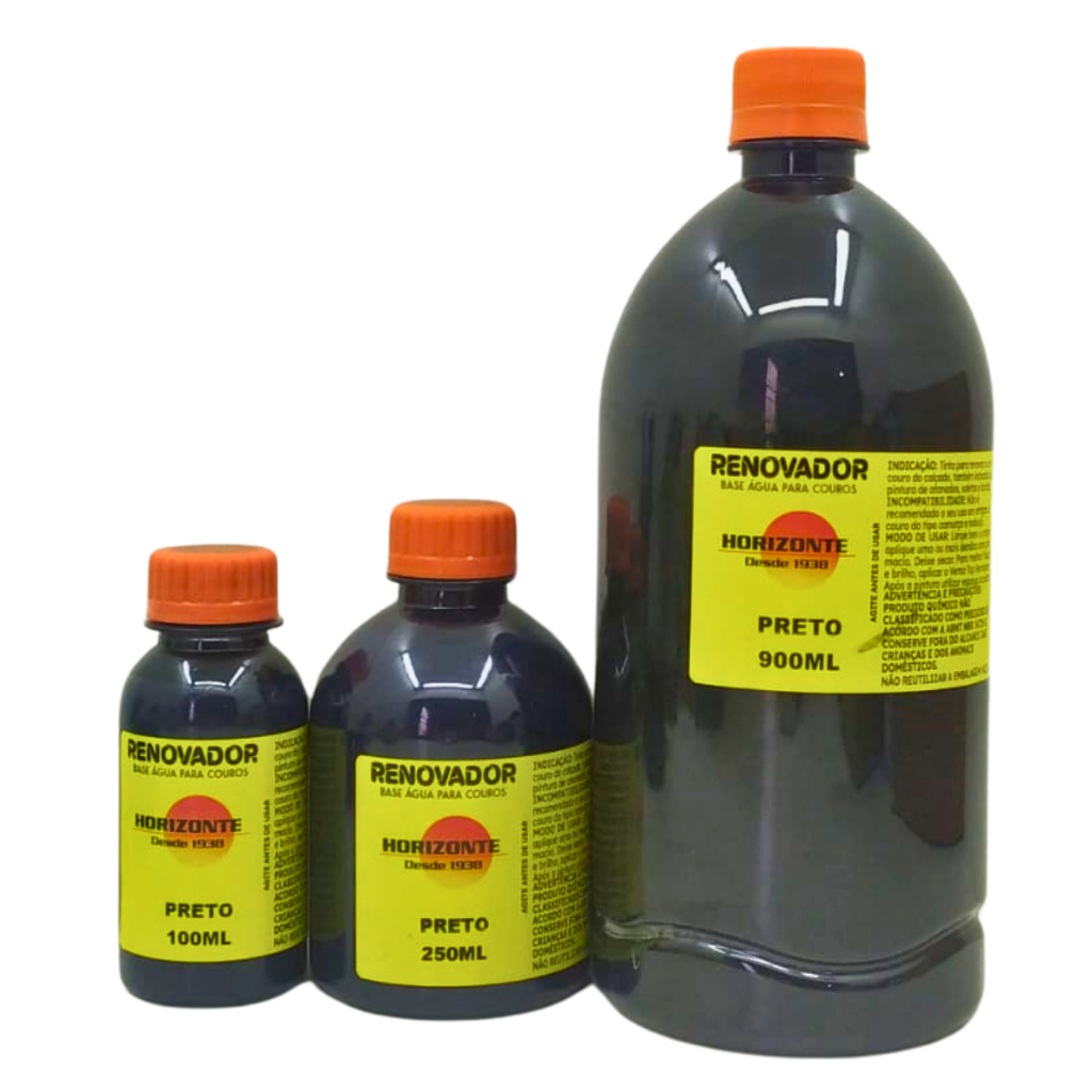 Tinta preta Base Água couro e sintético semi brilho diversos tamanhos em Oferta na Shopee