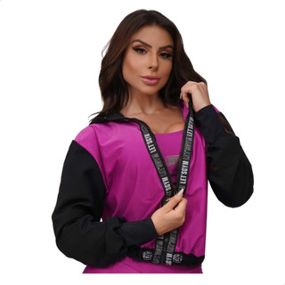 Jaqueta Feminina Corta Vento Fit Agasalho Academia Lets Gym, corta vento fitness, confortavel.
