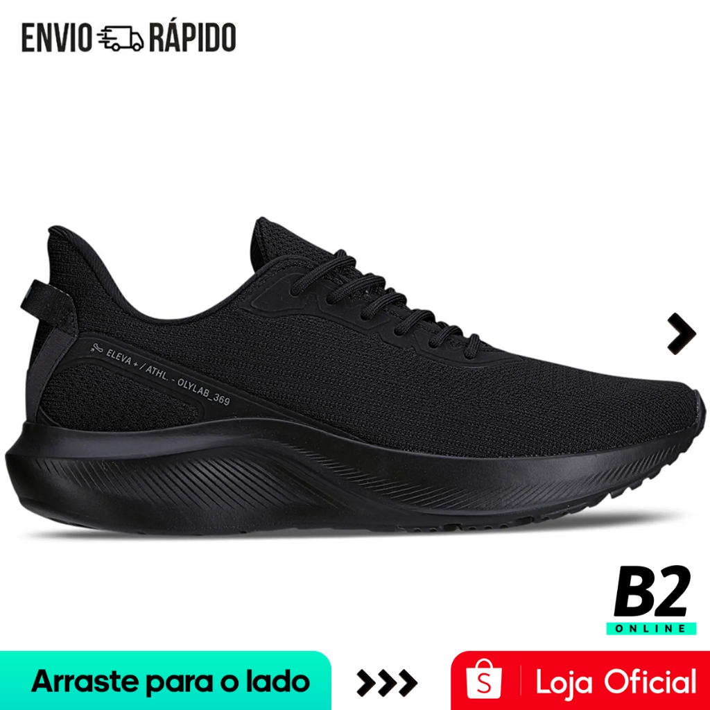 Tênis Olympikus Rua Masculino Preto Original Com Nota Fiscal e Garantia