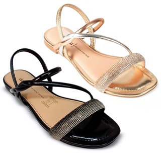 Sandalia Dakota Rasteira Com Brilho Feminina Y7711 em Oferta na Shopee