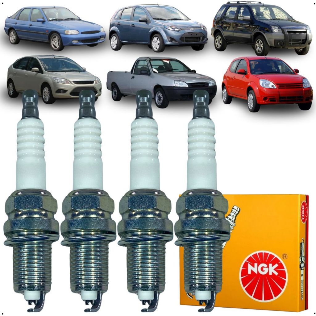 Jogo Vela Ignição Ford Ka Focus Ecosport Fiesta Zetec Rocam em Oferta na Shopee