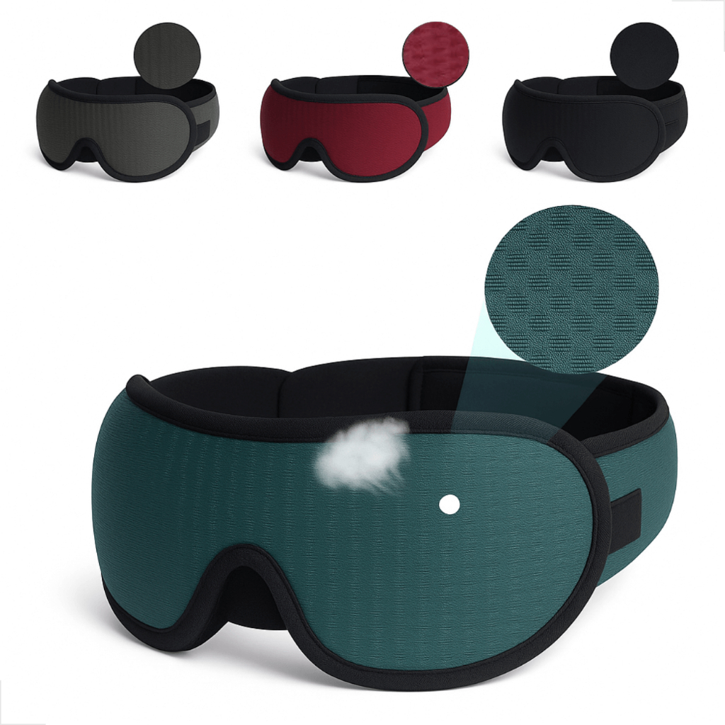 Máscara de Dormir 3D Tapa Olhos 100% Bloqueadora Luminosidade com alça ajustável Mascara de Sono em Oferta na Shopee