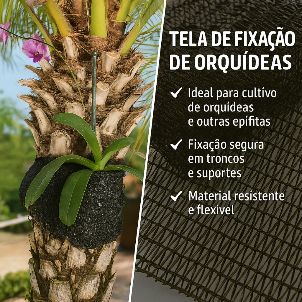 Kit 2 a 5 Suportes tela telinha de Fixação para Orquídea