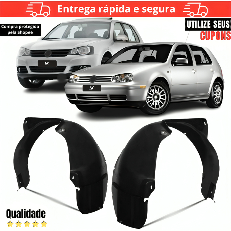 Par/Un Parabarro Dianteiro Golf Bora 99 00 2001 2002 2003 á 2013 ASA URUBU MORCEGAO FORRO RODA BATE em Oferta na Shopee