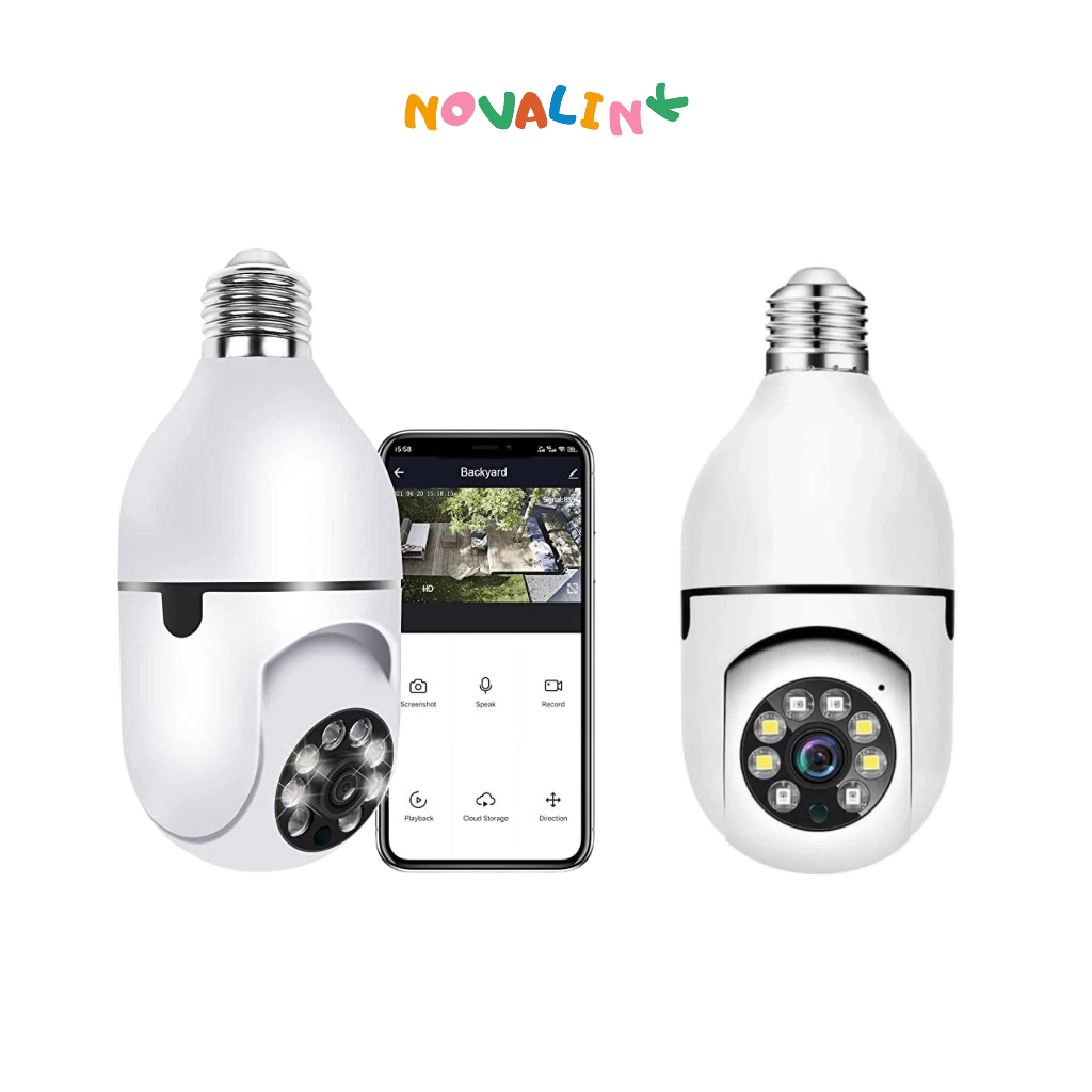 Câmera Segurança Prova D'água Infravermelho Lâmpada Externa 360 Sem Fio em Oferta na Shopee