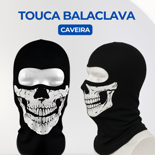 Touca Balaclava Ninja Capuz Caveira Moto Caveira Bike Paintball Frio em Oferta na Shopee