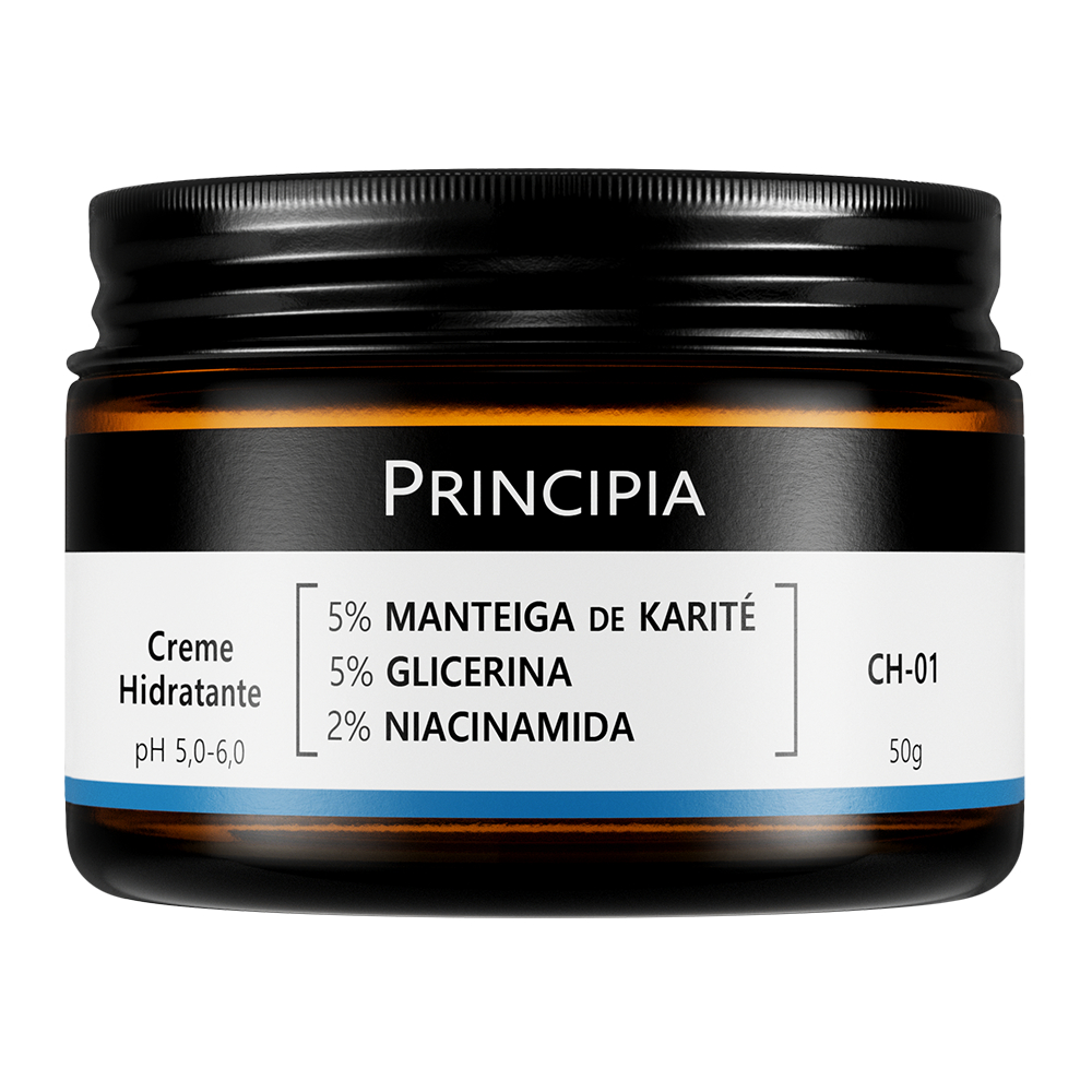 Creme Hidratante facial 5% Manteiga de Karité + 5% Glicerina + 2% Niacinamida CH-01 com 50...