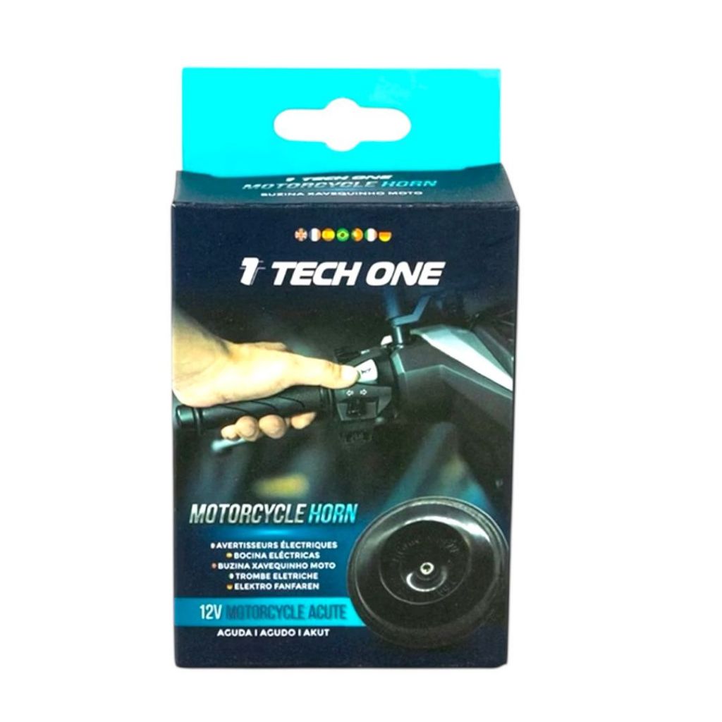Buzina Moto 12V Xavequinho 2 Terminais Agudo 1 Und Tech One PW-E-3007
