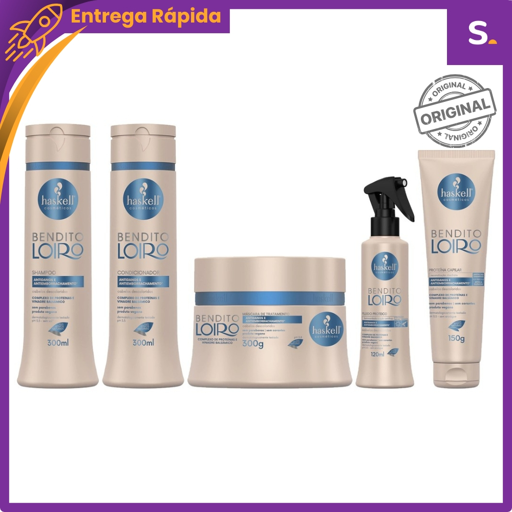 Linha Bendito Loiro Neutraliza Amarelado - Haskell em Oferta na Shopee