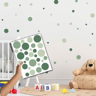 Adesivo de Parede Bolinhas 150 unidades, Bolinhas de Vários Tamanhos, Decoração de Quarto Infantil em Oferta na Shopee
