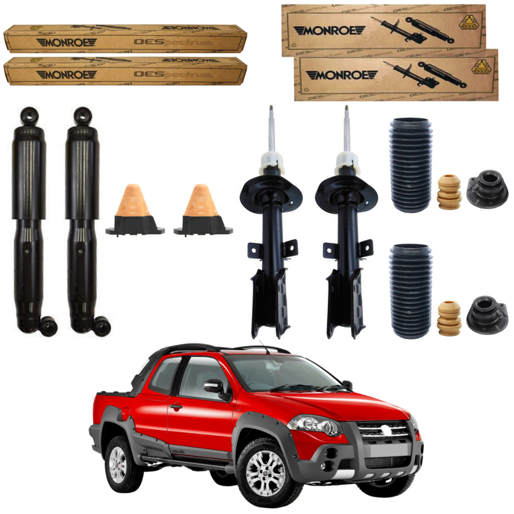 KIT 4 AMORTECEDOR STRADA ADVENTURE 2004 A 2020 MONROE + KIT