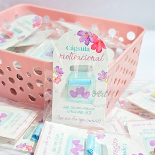 Cartão motivacional cápsula mimo pílula brinde diferente - surpreenda seu cliente em Oferta na Shopee