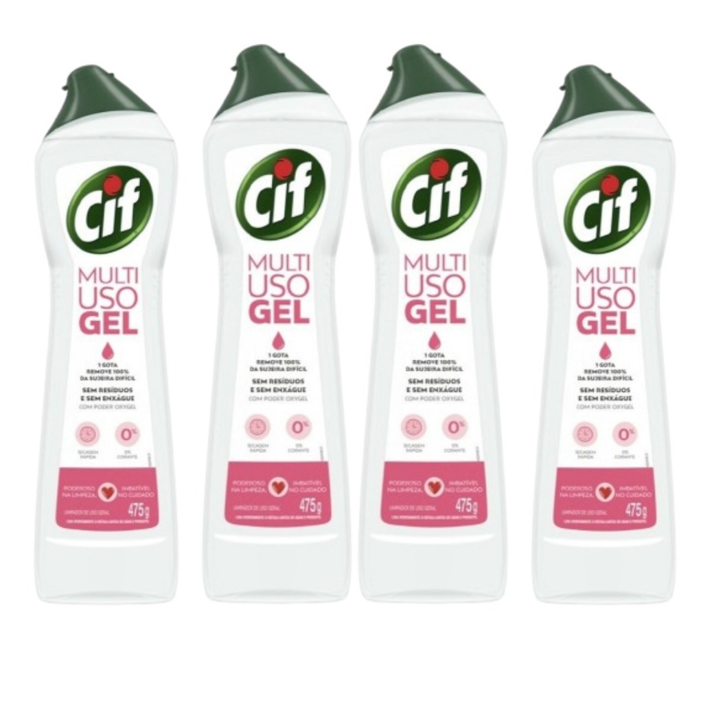 KIT 4 CIF Gel Multiuso 475mL