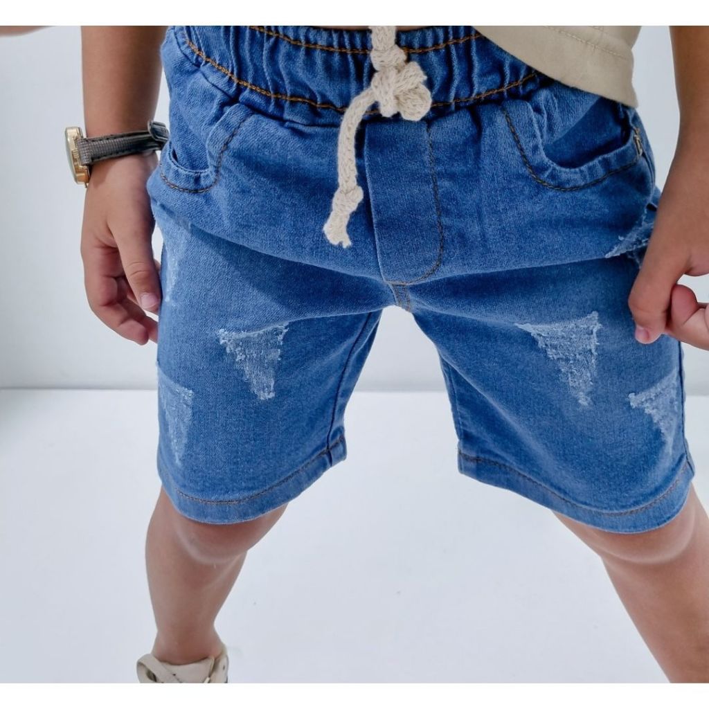Bermuda Jeans Menino Infantil Juvenil - 1 ao 16