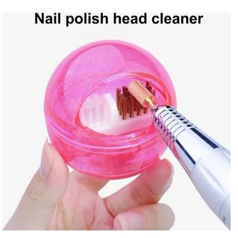 Limpador Profissional De Unhas Escova De Limpeza Destacável De Fios De Aço Soft Hard Dual-purpose Broca Caixa