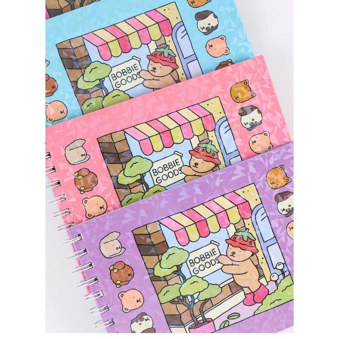 Livro de Colorir Bobbie Goods Holográfica Caderno de Desenho Pintura Coloring Book Capa Du...