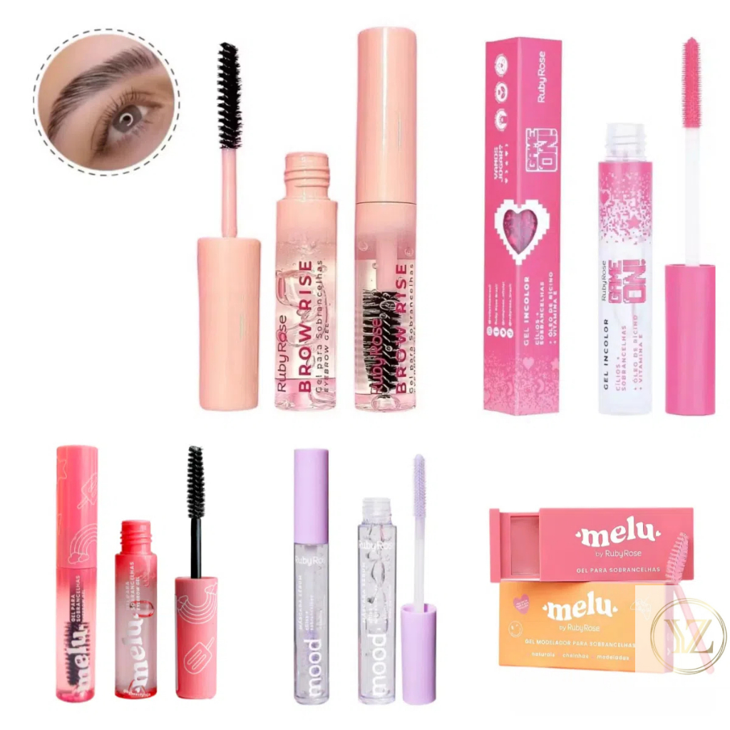 Brow Rise Gel Para Sobrancelhas By Ruby Rose Linha Rosa HB-E2503 Hot Sale em Oferta na Shopee
