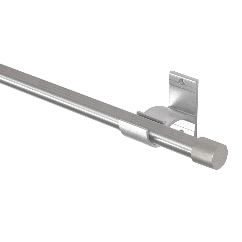 Kit Varão Simples de Alumínio para Cortina 19mm Médio 3,00m Dividido com Suporte de Alumínio em Oferta na Shopee