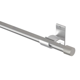 Kit Varão Simples de Alumínio para Cortina 19mm Médio 3,00m Dividido com Suporte de Alumínio em Oferta na Shopee