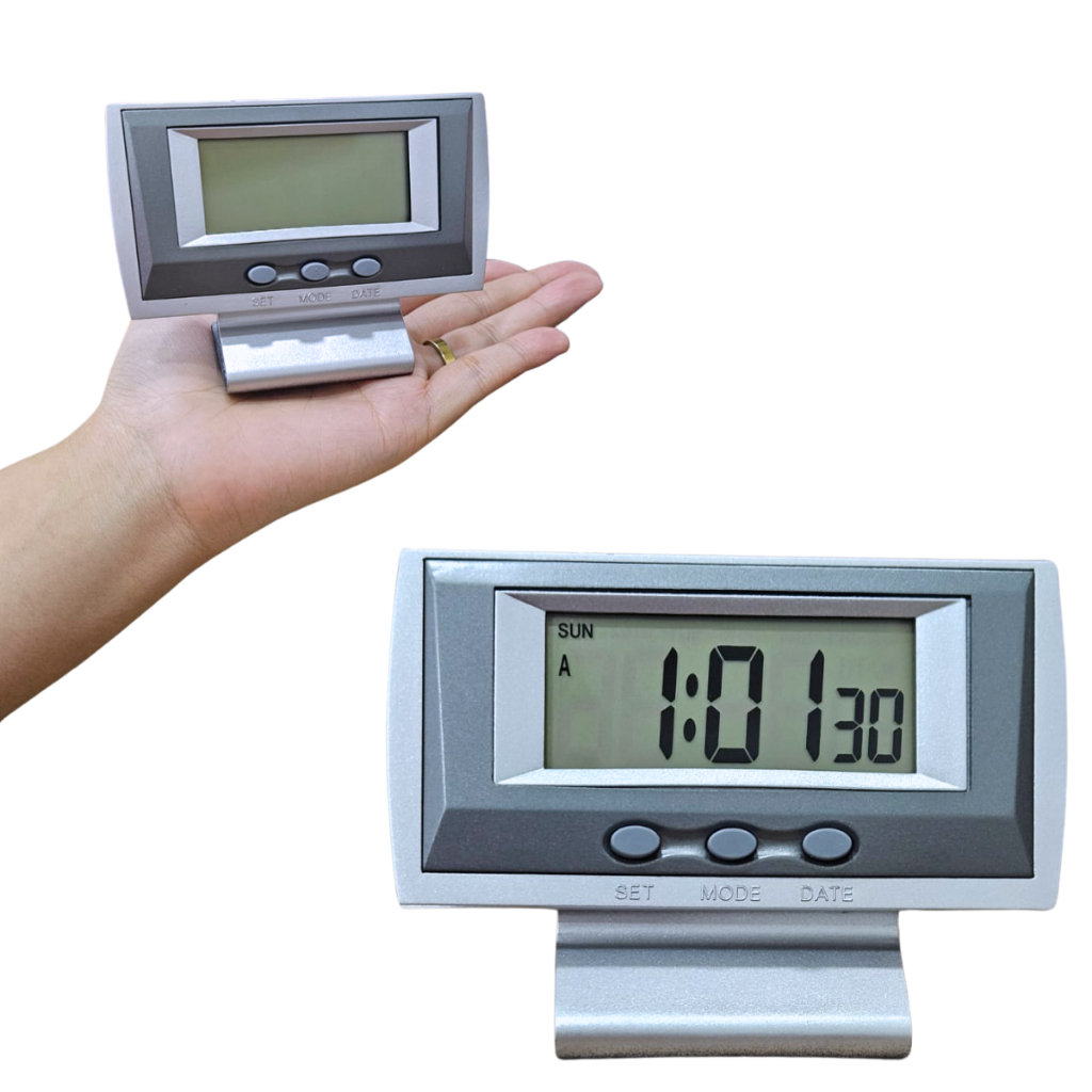 Mini Relógio de Mesa Despertador Dias Da Semana Cronômetro Progressivo em Oferta na Shopee