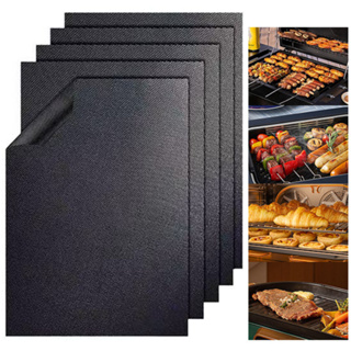 Kit 1/5 Pçs Tapete Para Churrasqueira Antiaderente Manta De Teflon Para Grelha Churrasco E Airfryer 40x33cm em Oferta na Shopee