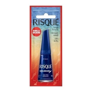 Esmalte Risque Chilli Beans Metálico Asas Para a Liberdade Blister 8ml - 1 Unidade em Oferta na Shopee
