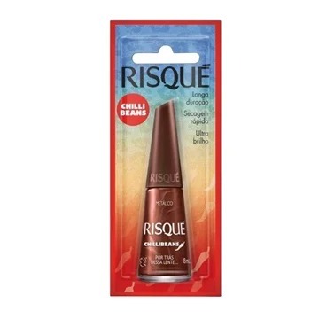 Esmalte Risque Chilli Beans Metálico Por Trás Dessa Lente Blister 8ml - 1 Unidade em Oferta na Shopee