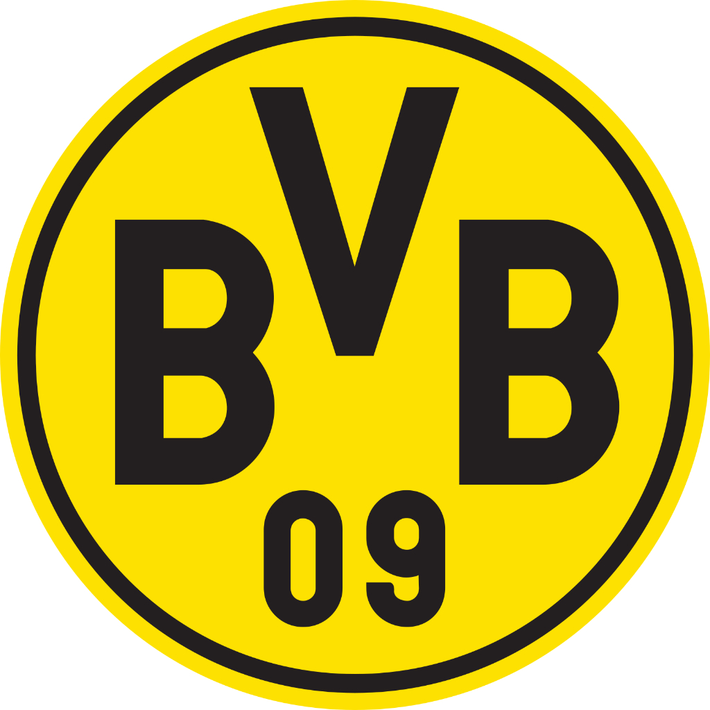 2x Adesivo Borússia Dortmund Escudo 13 x 13 cm Envio Imediato