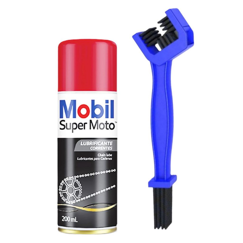 Lubrificante de Correntes Mobil Chain Lube + Escovinha em Oferta na Shopee