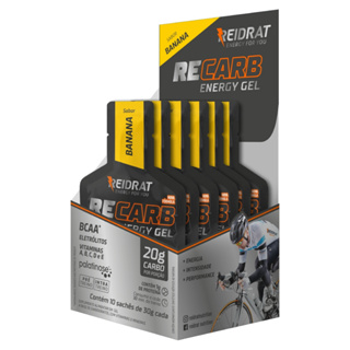 Recarb Energy Gel (10 sachês de 30g) - GEL DE CARBOIDRATO - Reidrat em Oferta na Shopee