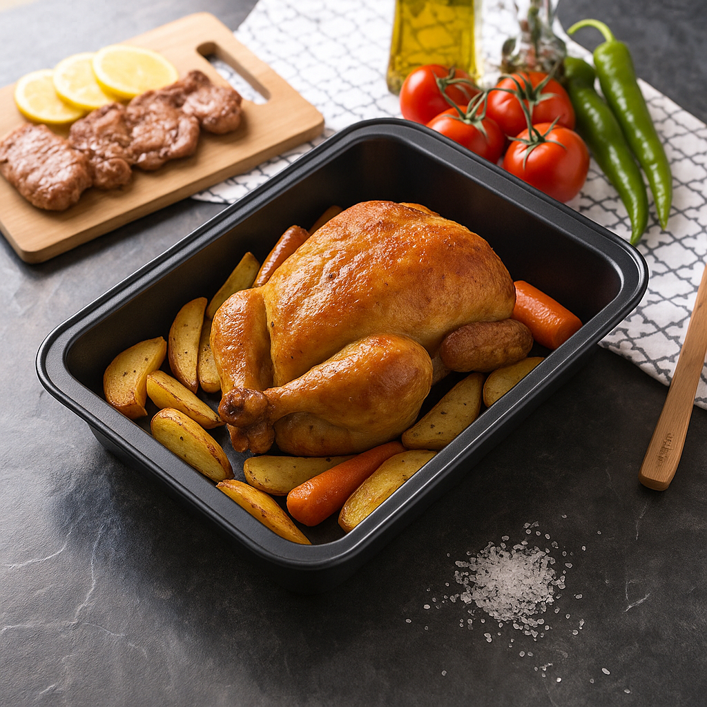 Forma Assadeira Retangular 32cm Antiaderente Aço Carbono 3,5L em Oferta na Shopee