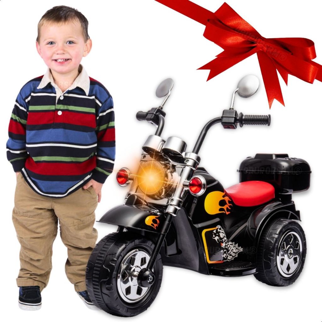 Mini Moto Motinha Elétrica Infantil Harley Presente Natal Brinquedo Menino Menina 3 4 anos Até 30kg