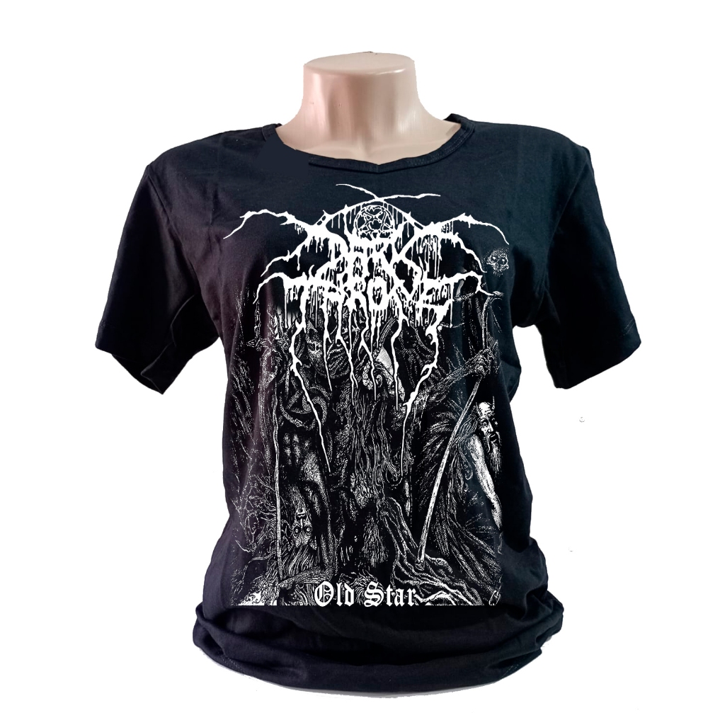Camiseta babylook feminina Darkthrone old star black metal