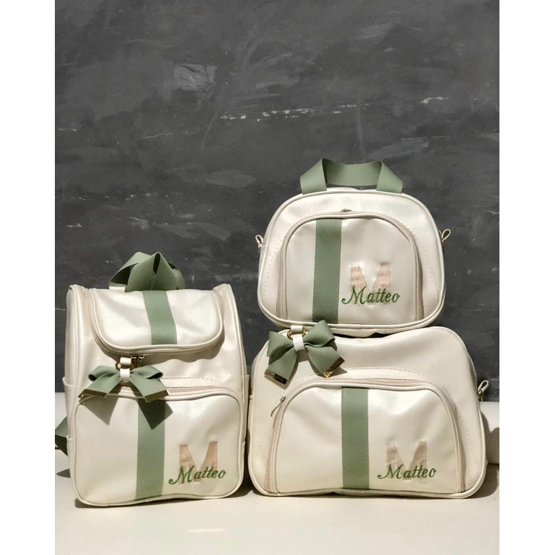 kit bolsas maternidade personalizado , 3 peças menino/menina