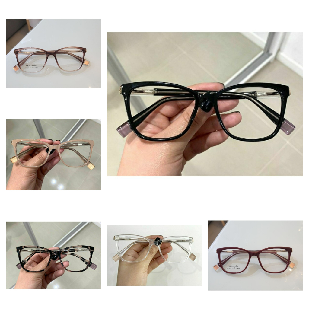 Armação de óculos feminino leve confortável gatinho elegante