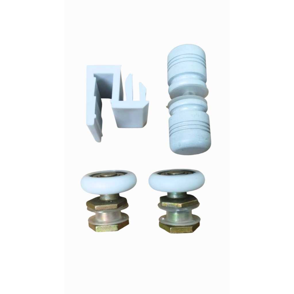 Kit Reparo Manutenção Para Box De Vidro Guia Puxador Roldana