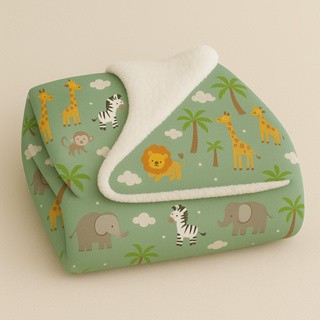 Cobertor Manta Soft Bebê Dupla Face Macio Sherpa Palha e Microfibra Para o Frio em Oferta na Shopee