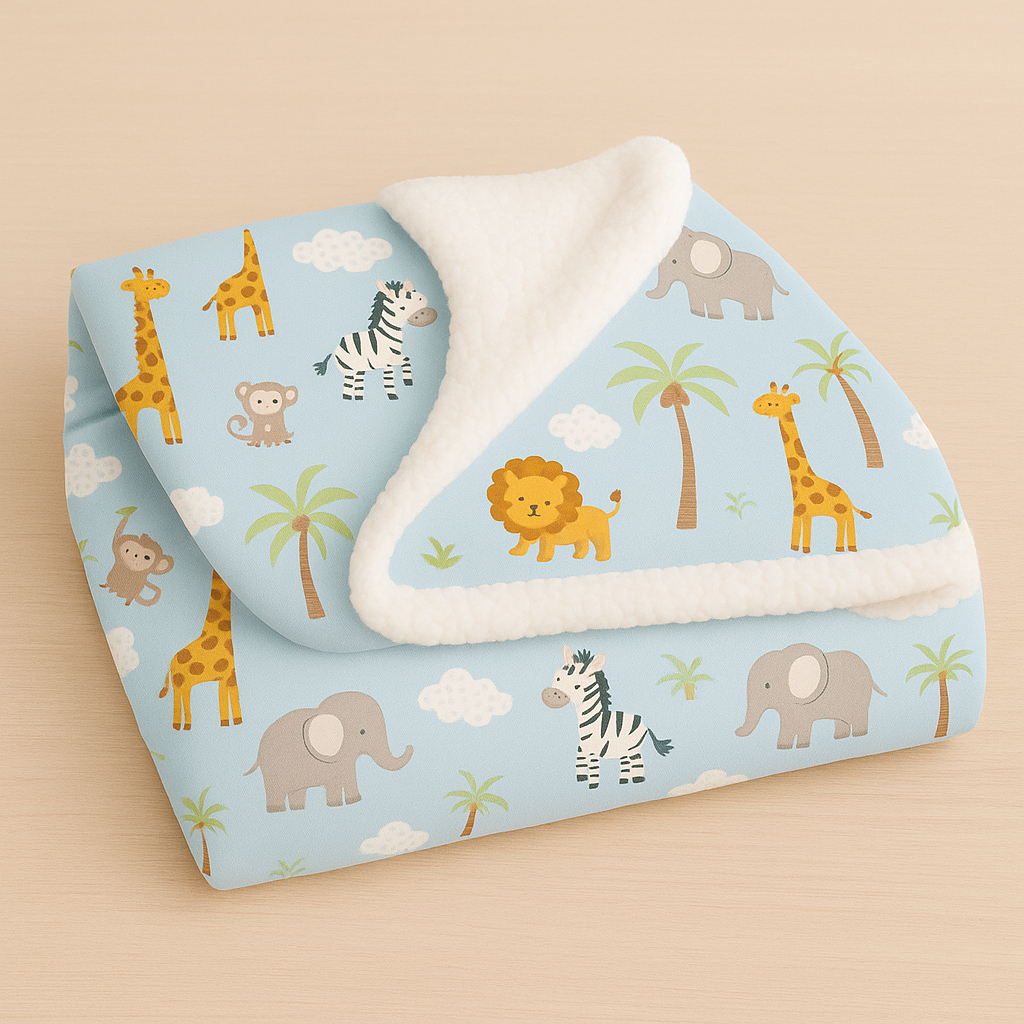 Coberdrom Bebê Dupla Face Macio Manta Soft E Sherpa - Rose BEBE