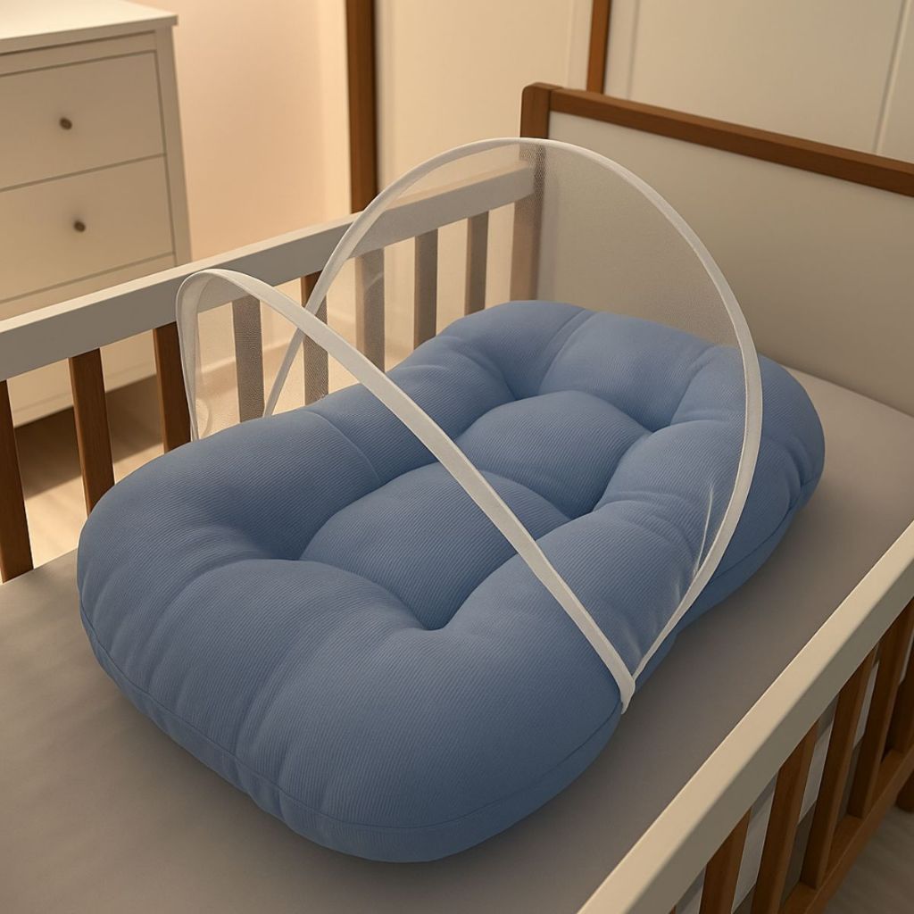 Ninho Redutor de Berço Bebe Casulinho Mosquiteiro Portátil Protetor 2 Peças Enxoval Menina Menino em Oferta na Shopee