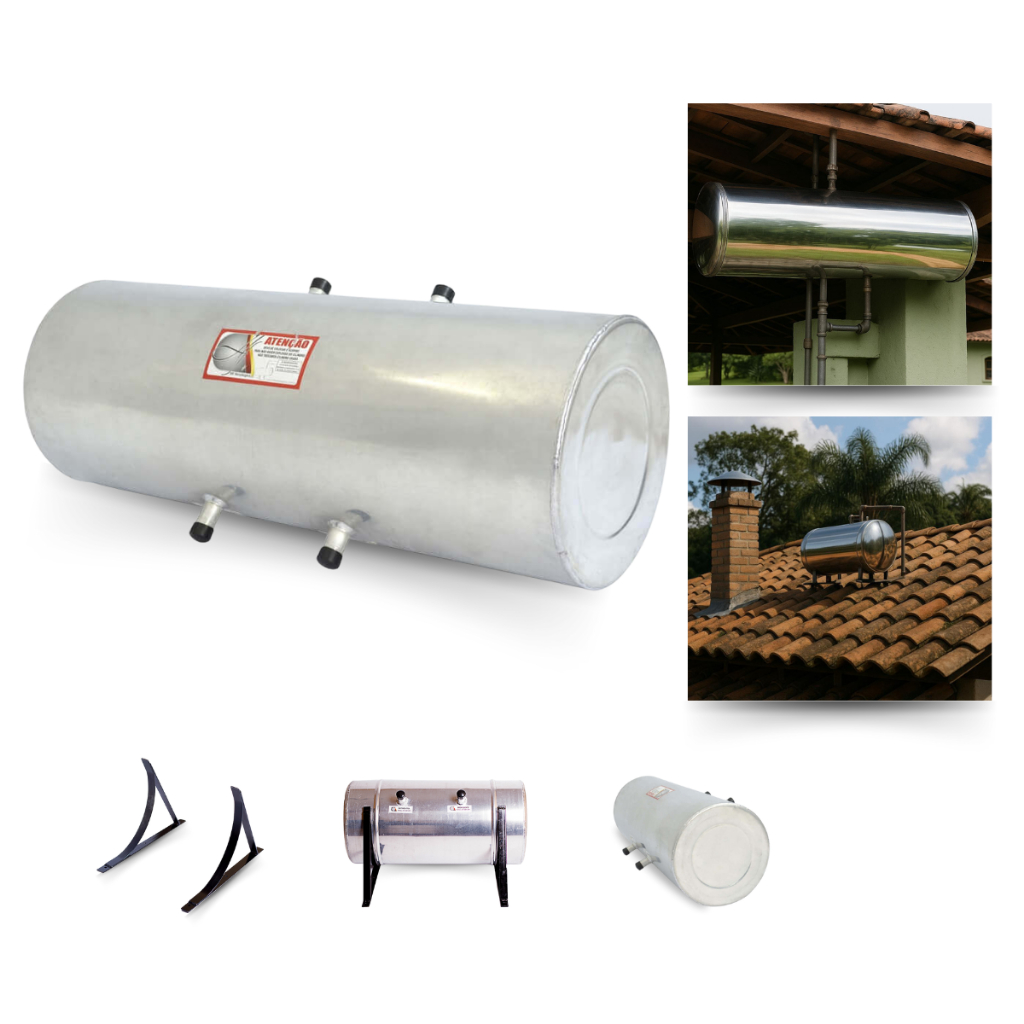 Boiler Para Serpentina Alumínio 120 L Com Suporte Cod 27