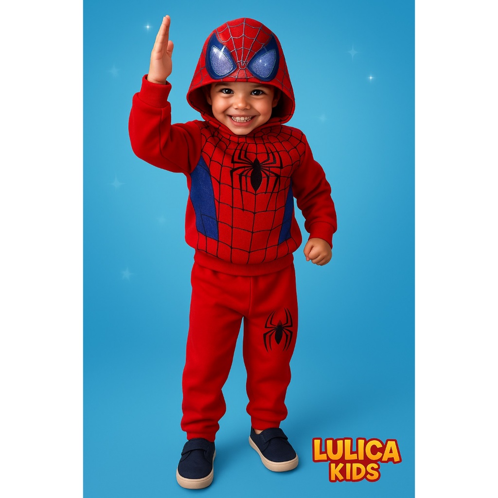 Conjunto Moletom Infantil Inverno, roupa frio criança juvenil Menino e Menina | Flanelado,...