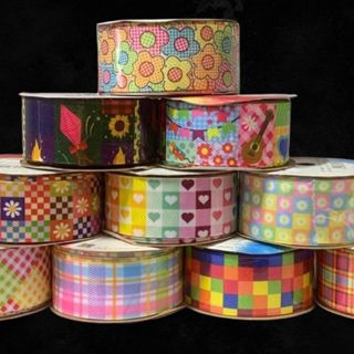 Sinimbu - Rolo de Fitas Jeans Estampas Xadrez e Junina - Para laços de são joão juninos em Oferta na Shopee