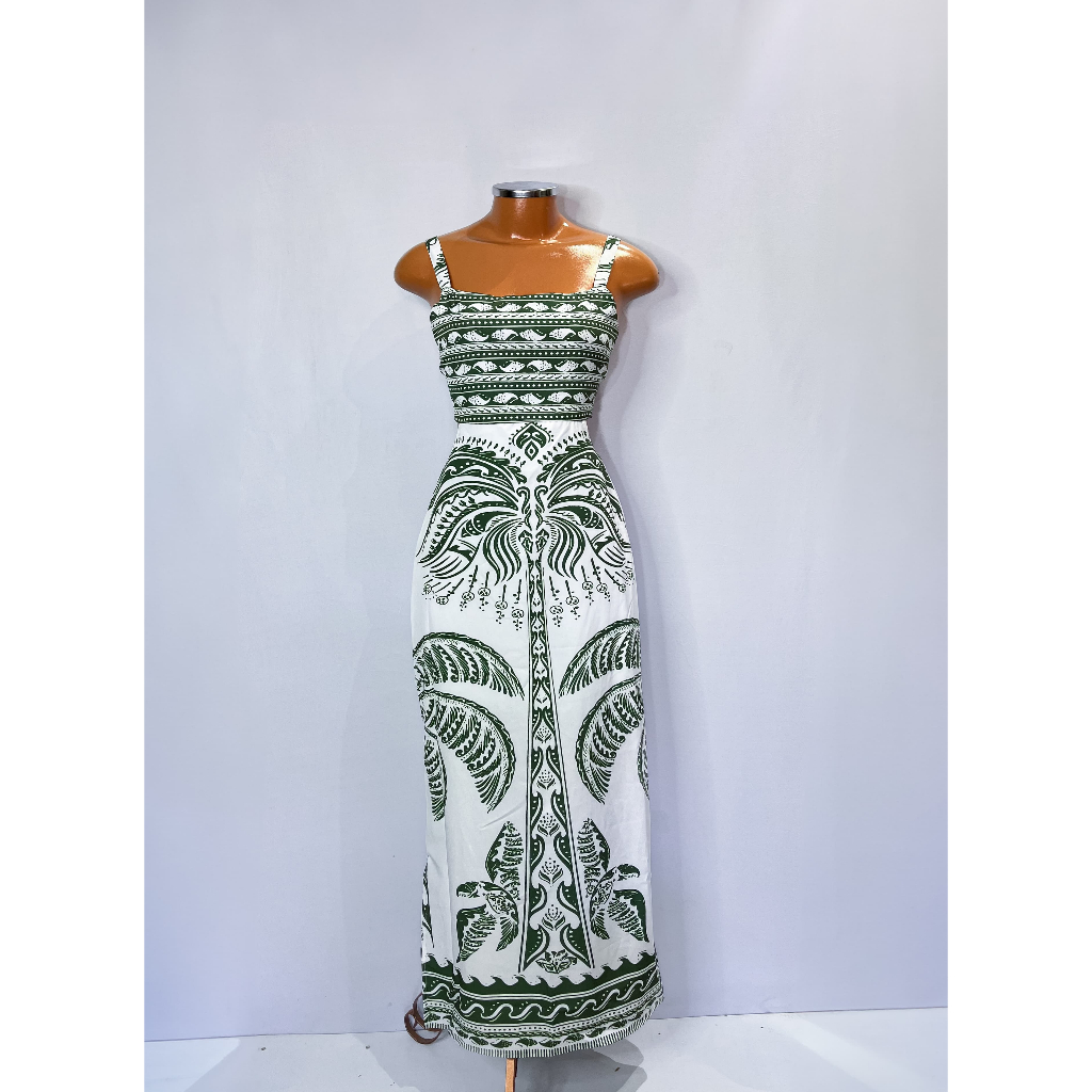 Vestido Longo Feminino Estampado Estilo Farm Lançamento